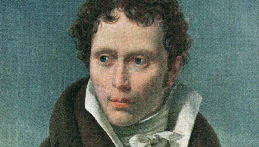 Arthur Schopenhauer Portrait by Ludwig Sigismund Ruhl 1815 Unibib Ffm