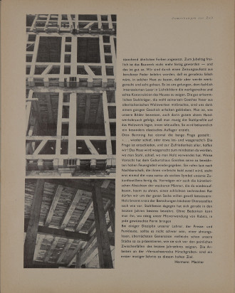 Baukunst u.Werkform 1949 Aufsatz Maeckler S.13 15 001