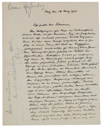 vitrine 5 brief reifenbergs an lehmann 1