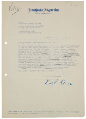 vitrine 8 brief korns an beutler