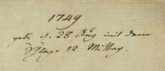 frankfurter goethe haus geburtsttagsnotiz