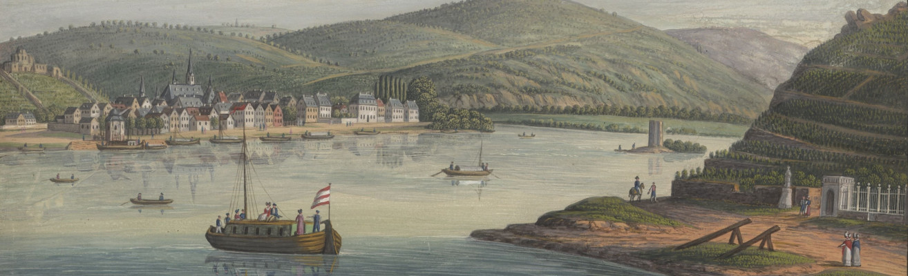 rheinlandschaft bei bingen mit maeuseturm zuschnitt c FDH